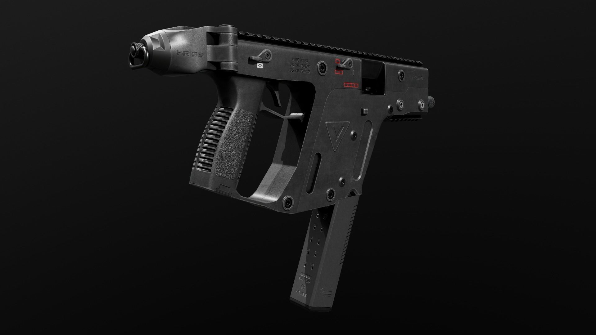 Kriss Vector SMG Low-poly 3D model_13