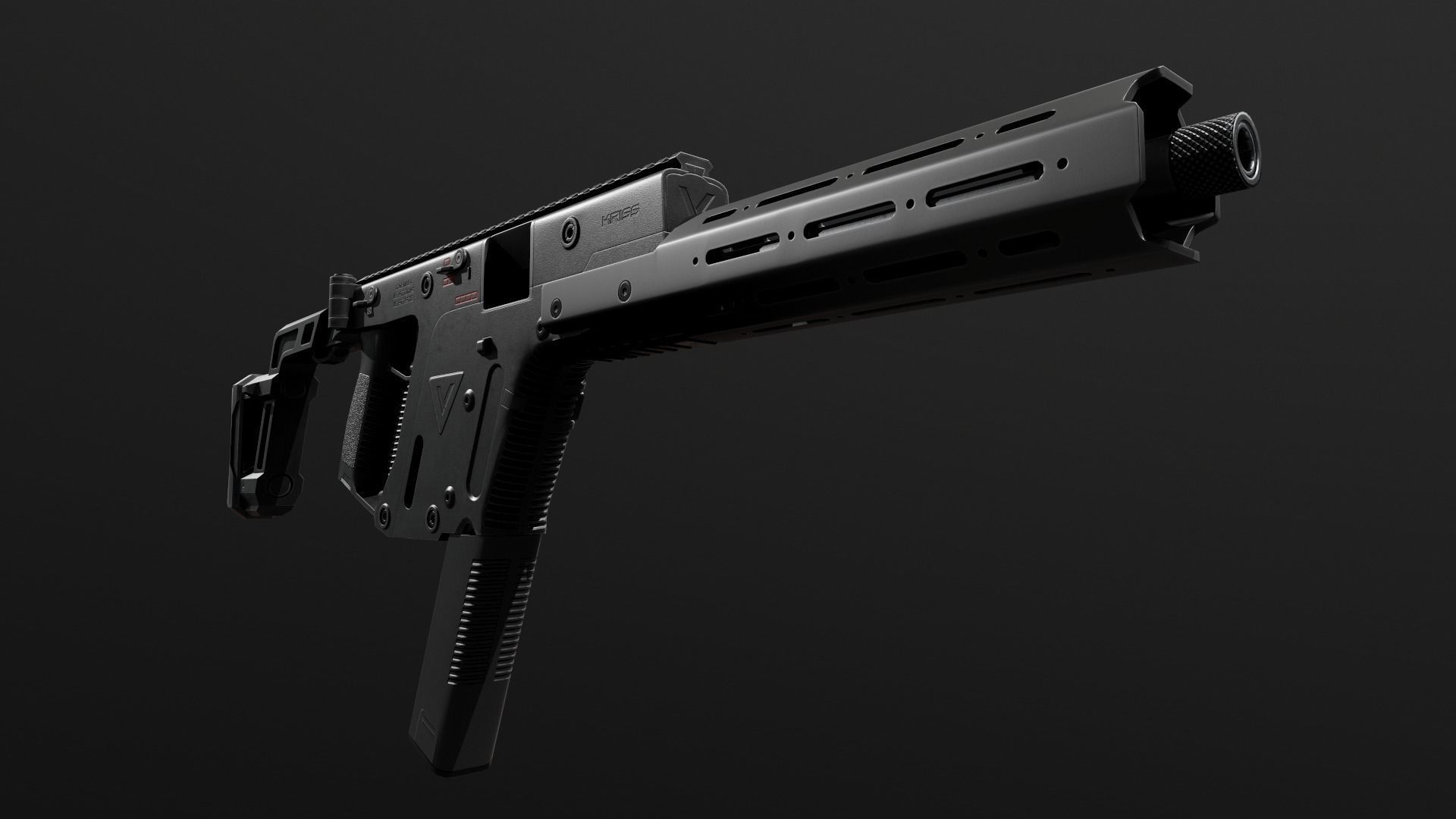 Kriss Vector SMG Low-poly 3D model_21