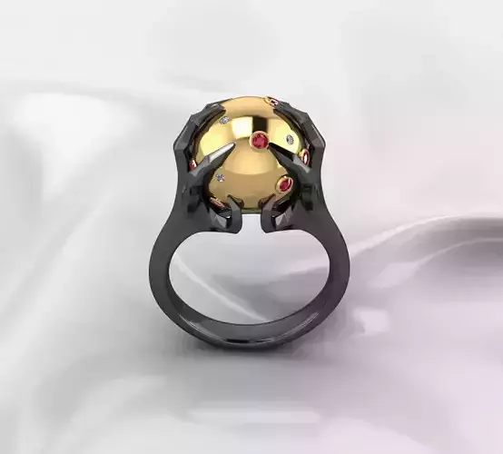 Moon sphere ring