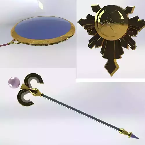 PALUTENA SSB COSPLAY 3D MODEL 3D print model