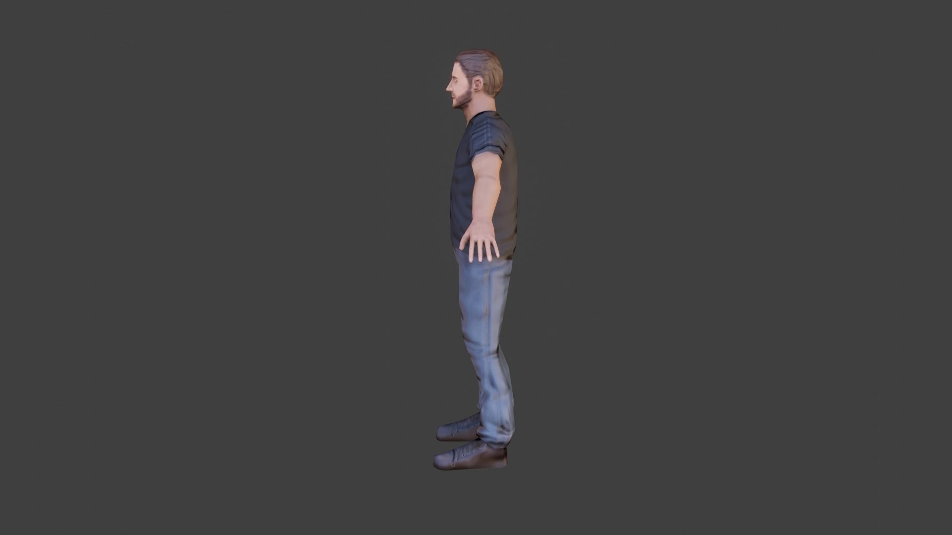 Casual Man with Polo Shirt - With VRCHAT VISEMES Low-poly 3D model_13