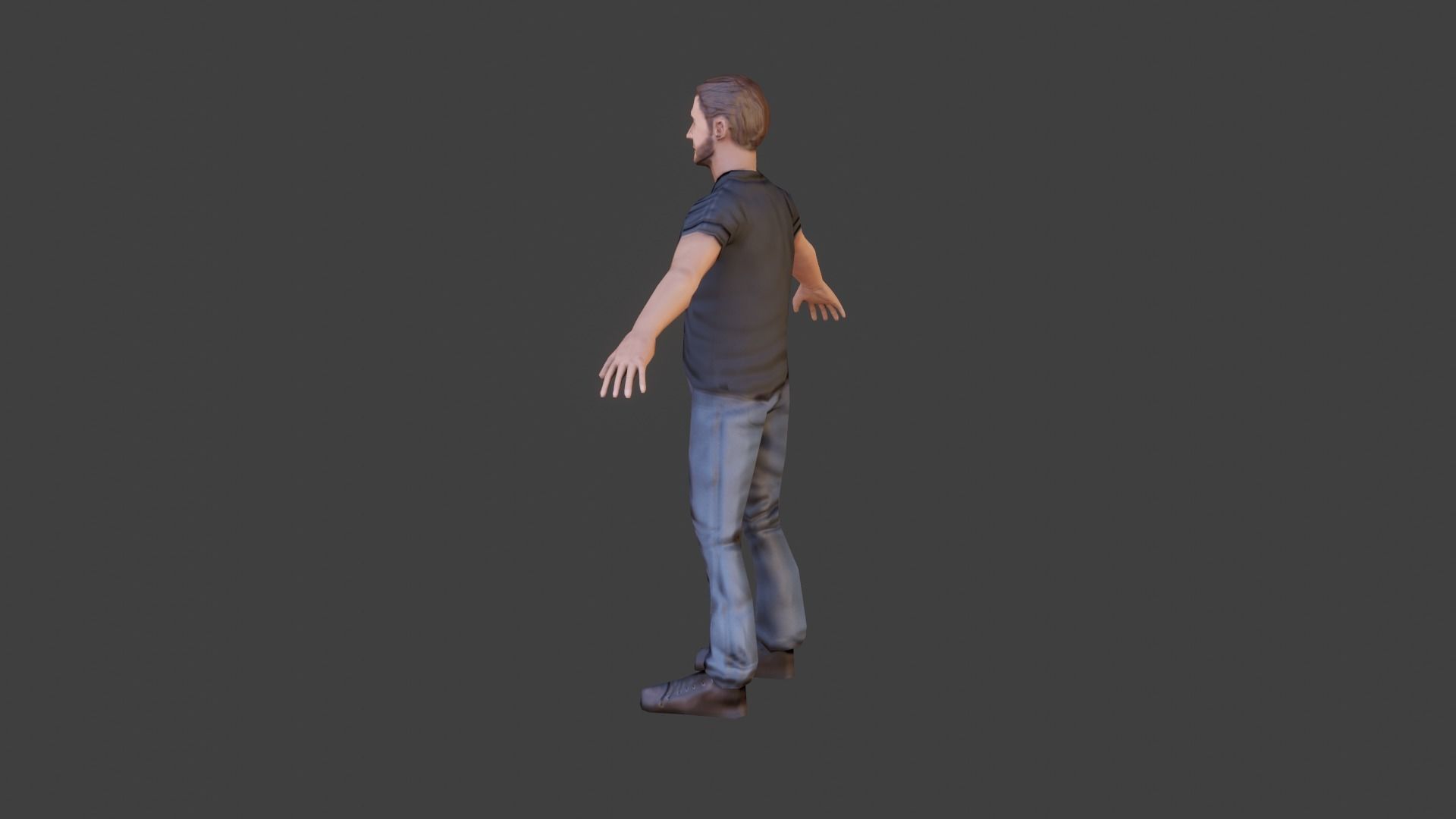 Casual Man with Polo Shirt - With VRCHAT VISEMES Low-poly 3D model_14