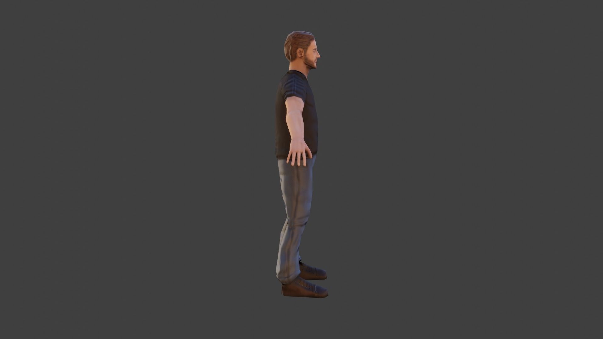 Casual Man with Polo Shirt - With VRCHAT VISEMES Low-poly 3D model_21