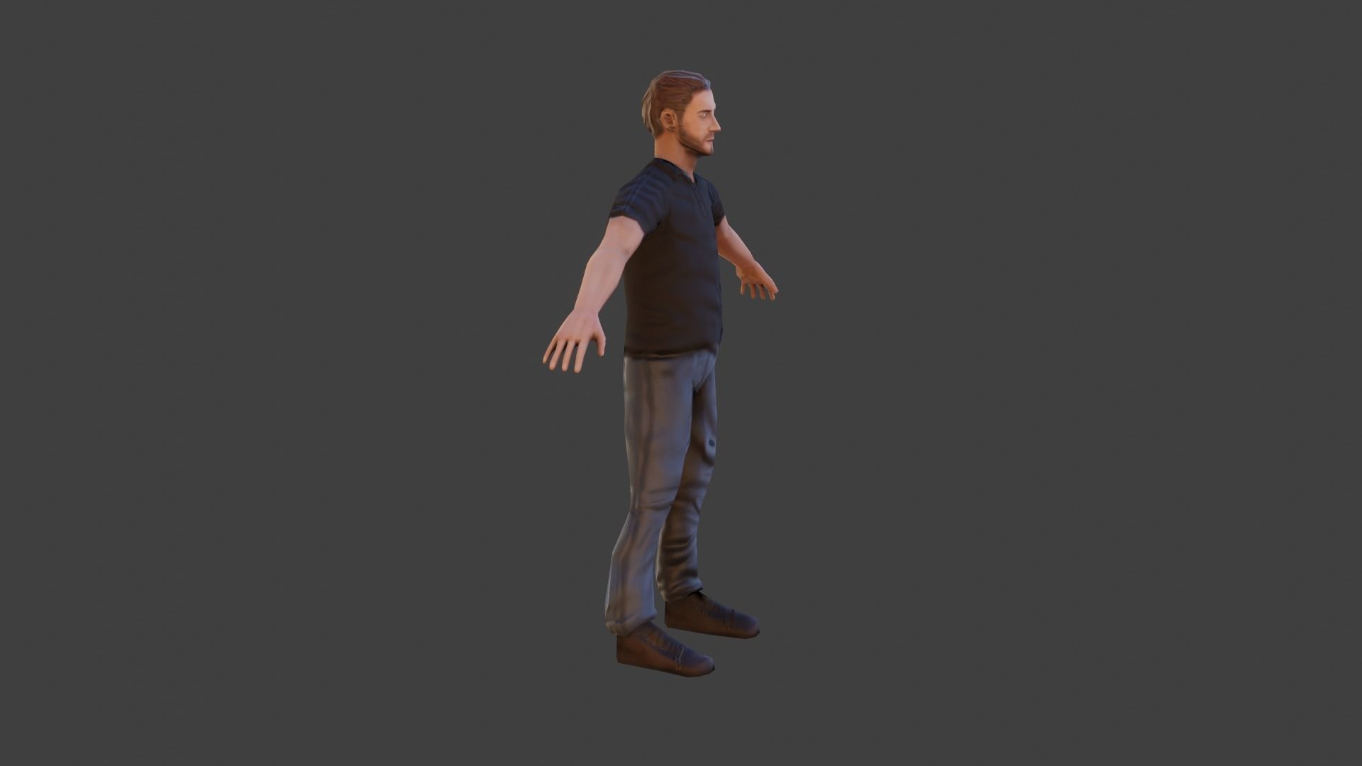 Casual Man with Polo Shirt - With VRCHAT VISEMES Low-poly 3D model_22