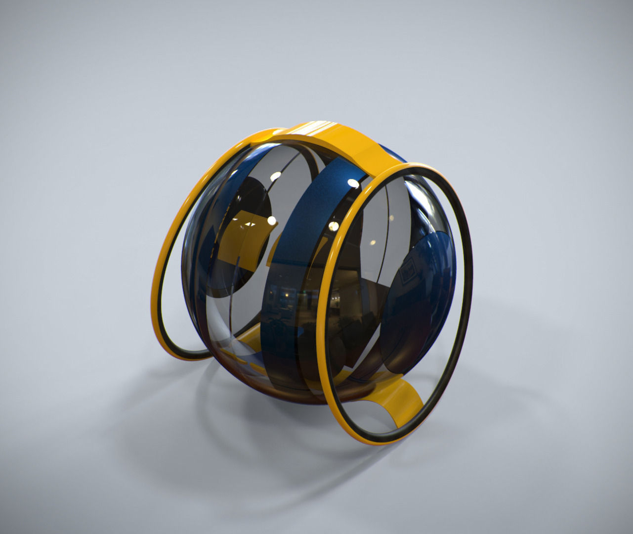 WX-10 sphere 3D model_2