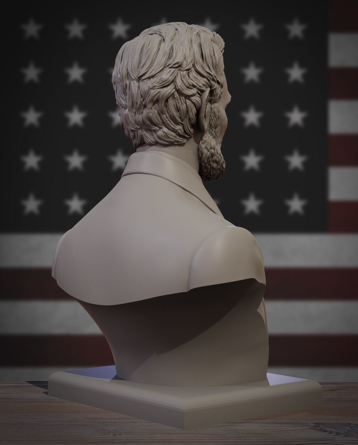 Abraham Lincoln 3D print model_8