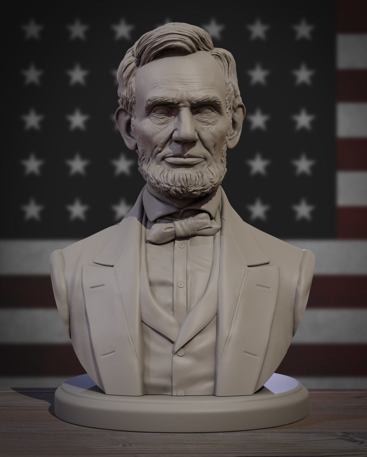 Abraham Lincoln 3D print model_5