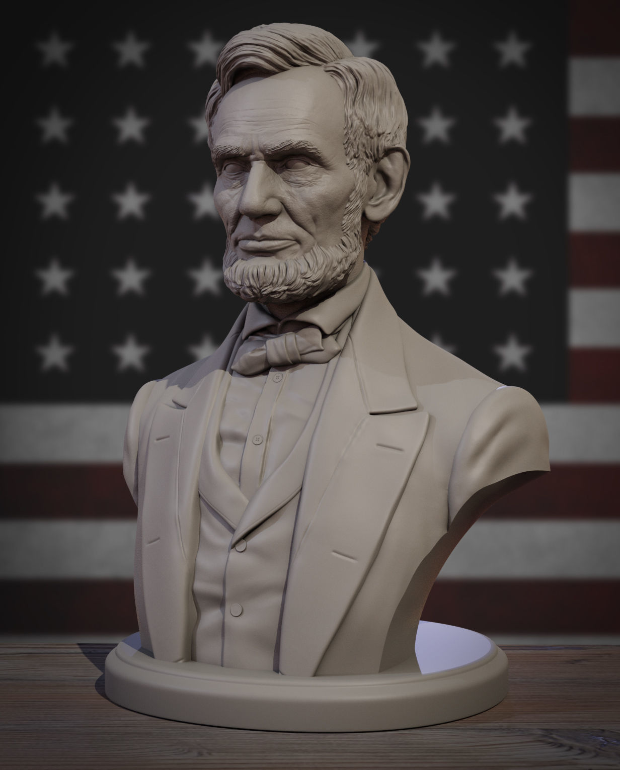 Abraham Lincoln 3D print model_11