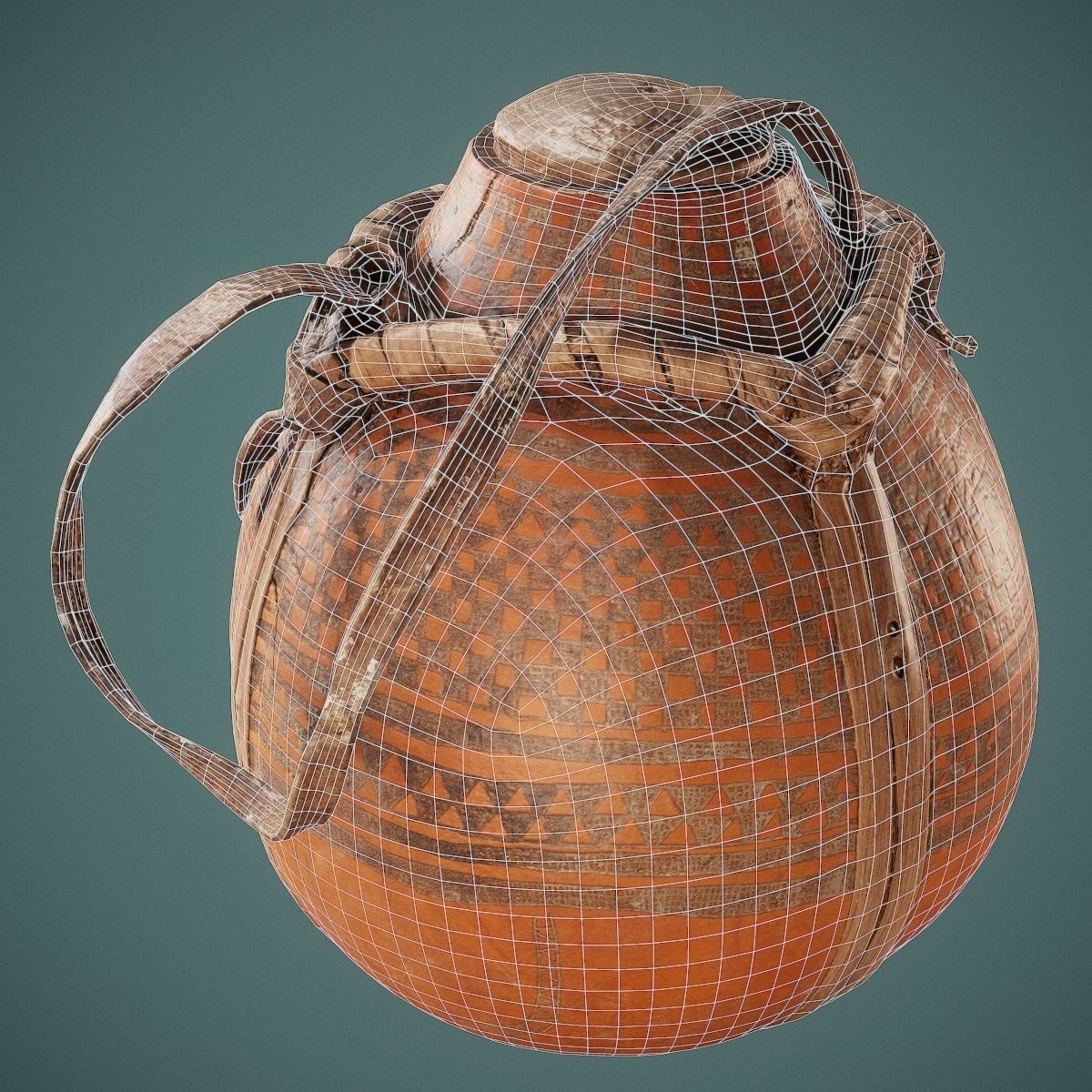 Broken Calebas Low-poly 3D model_7