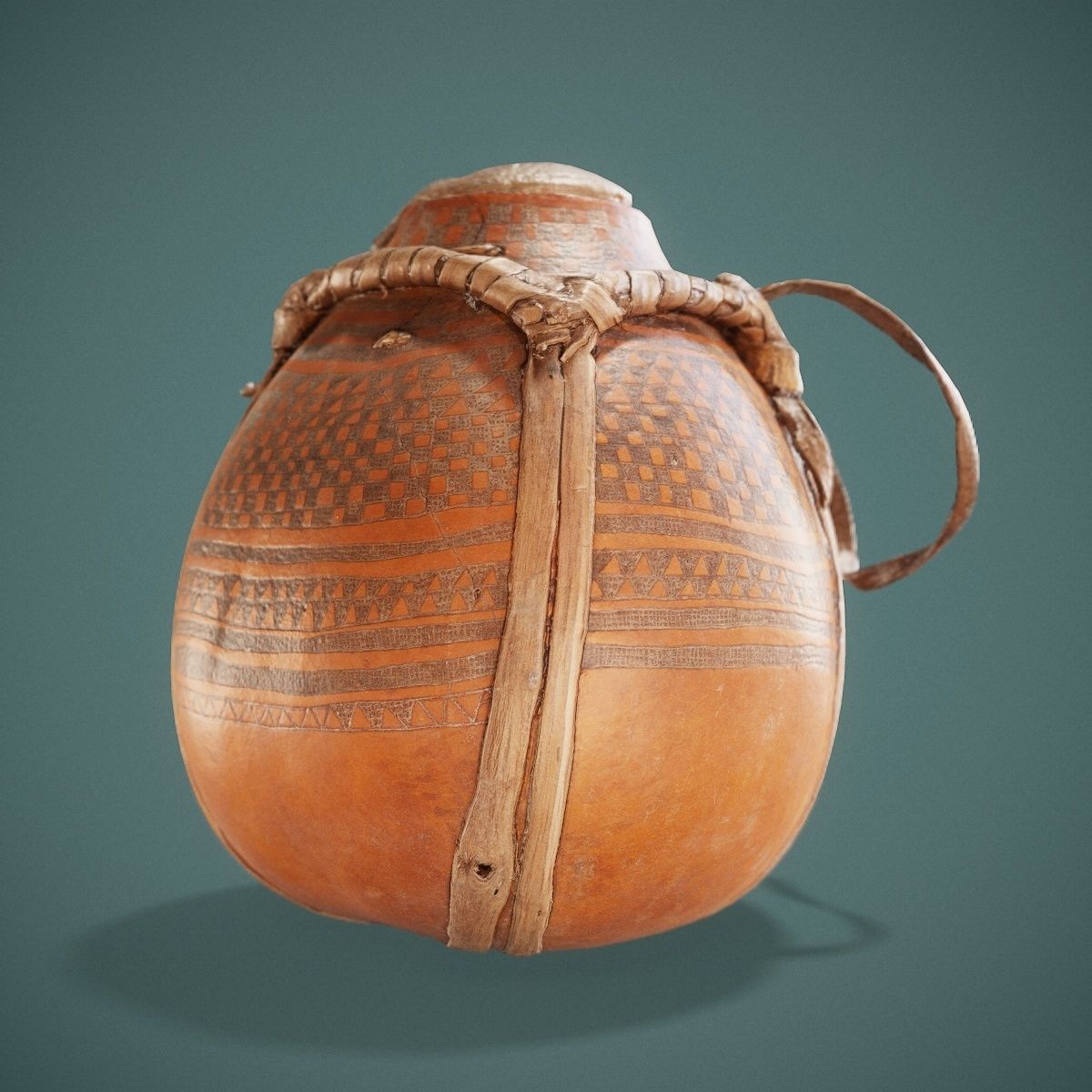 Broken Calebas Low-poly 3D model_12