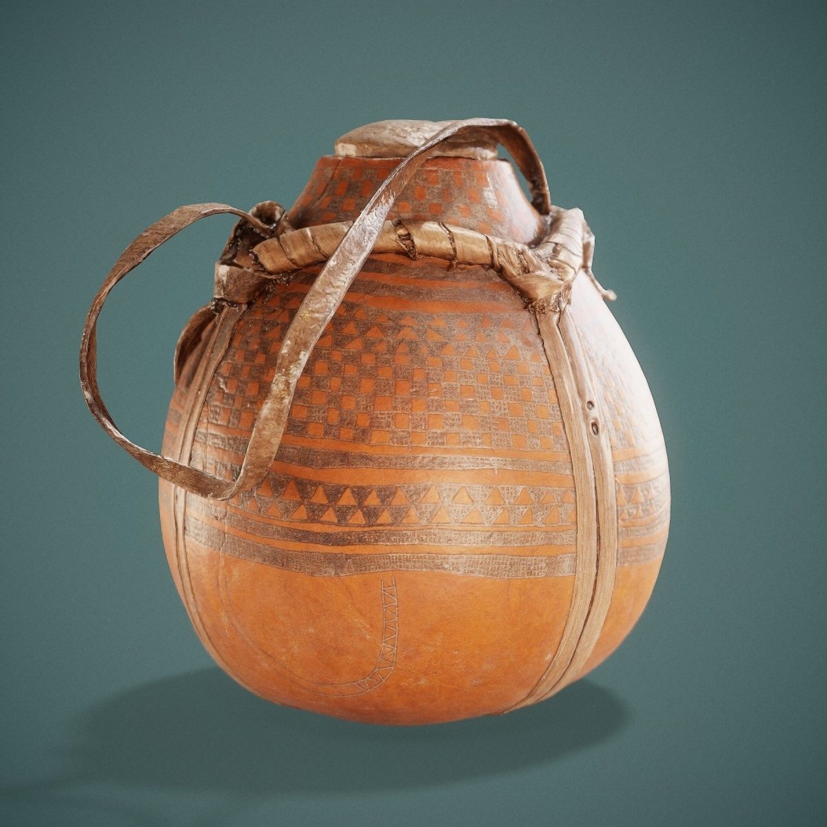 Broken Calebas Low-poly 3D model_19