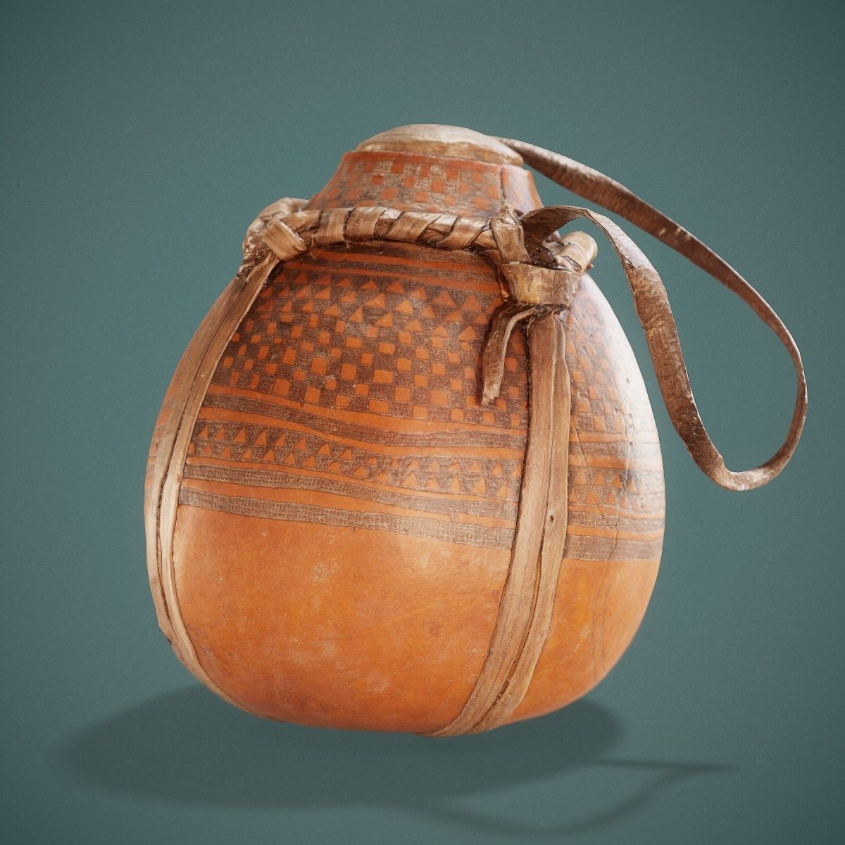 Broken Calebas Low-poly 3D model_10