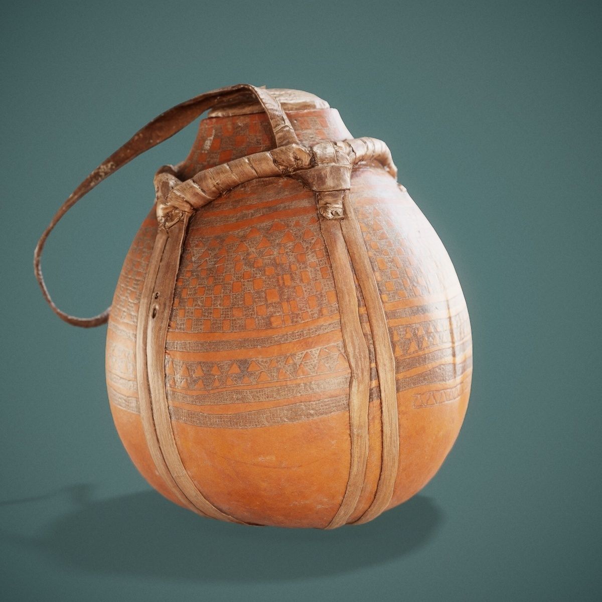 Broken Calebas Low-poly 3D model_16