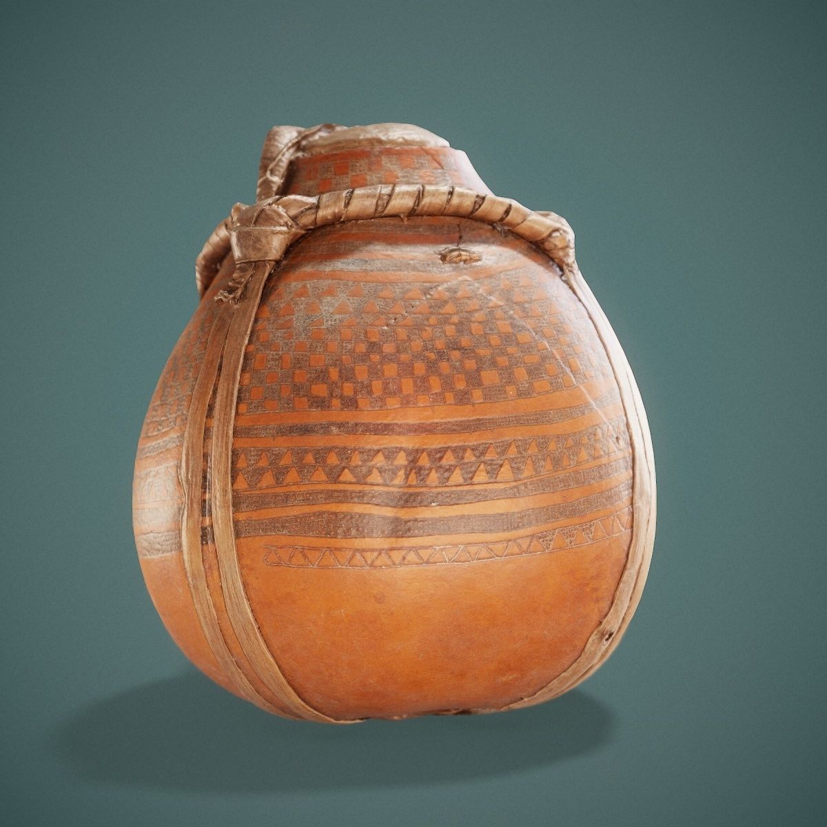 Broken Calebas Low-poly 3D model_14