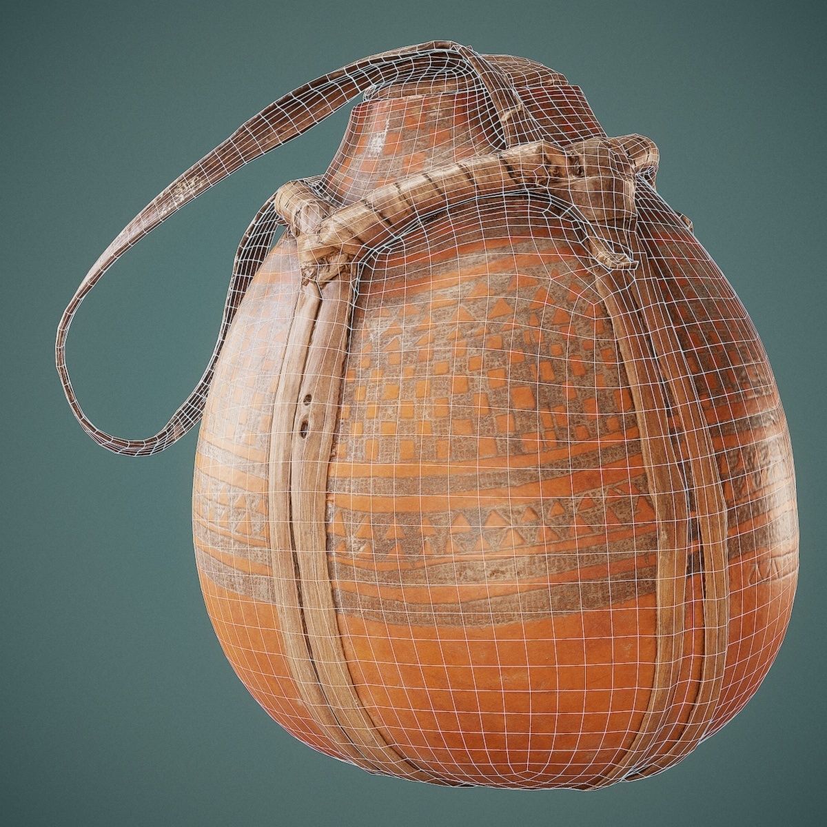 Broken Calebas Low-poly 3D model_9