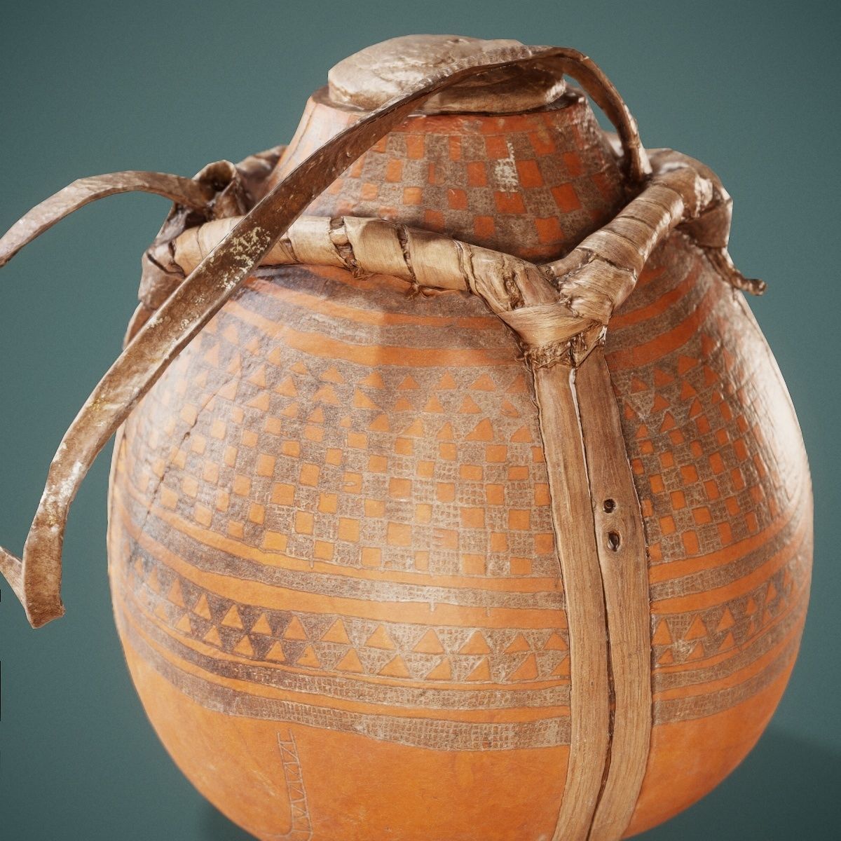 Broken Calebas Low-poly 3D model_5