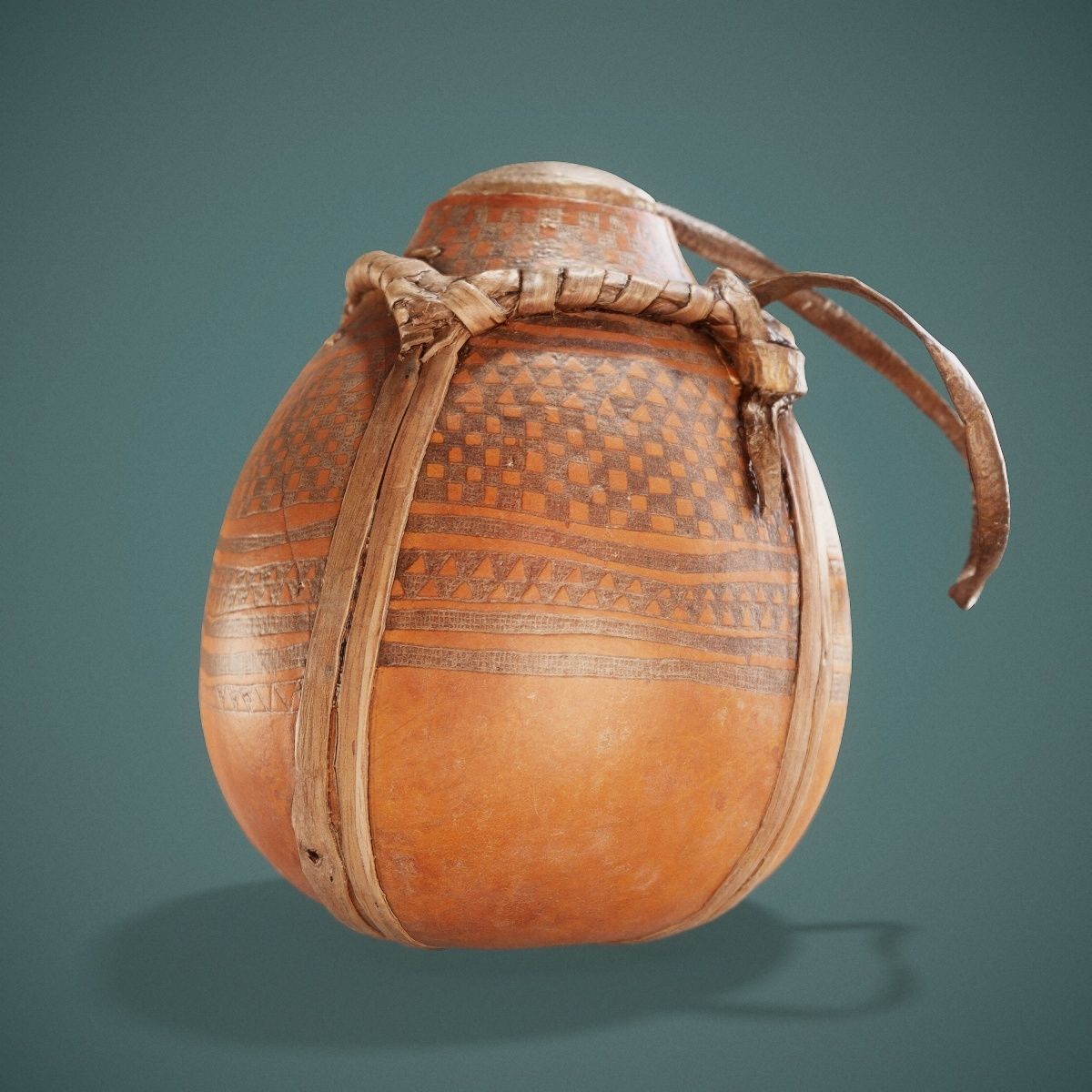 Broken Calebas Low-poly 3D model_11