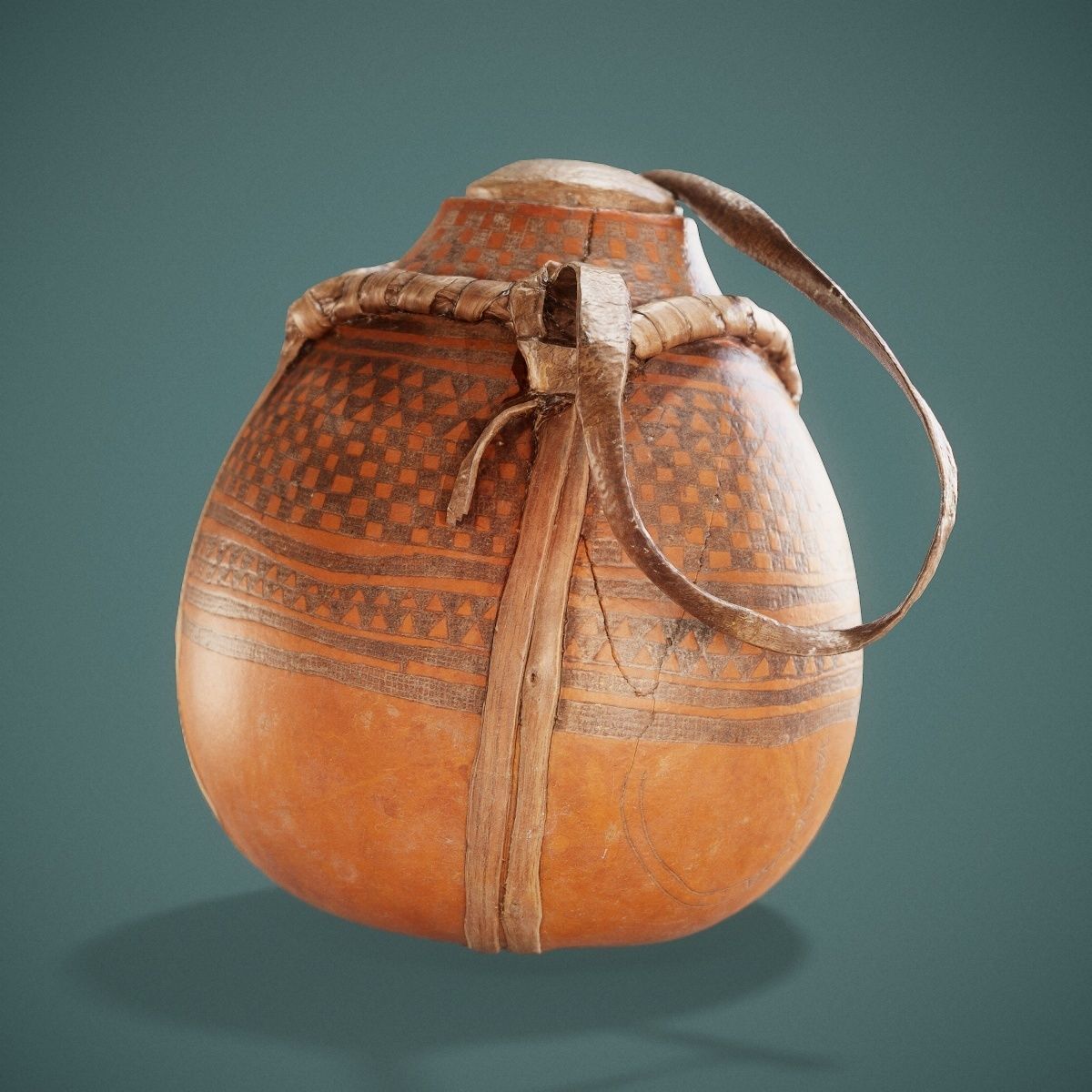 Broken Calebas Low-poly 3D model_21