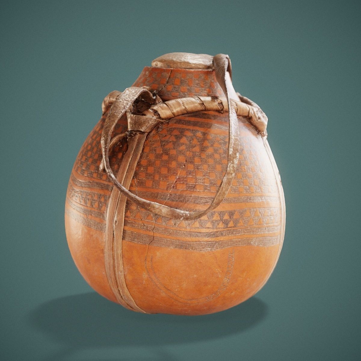 Broken Calebas Low-poly 3D model_20