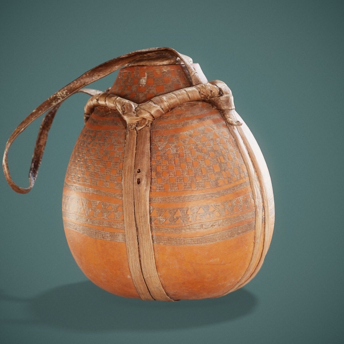 Broken Calebas Low-poly 3D model_17