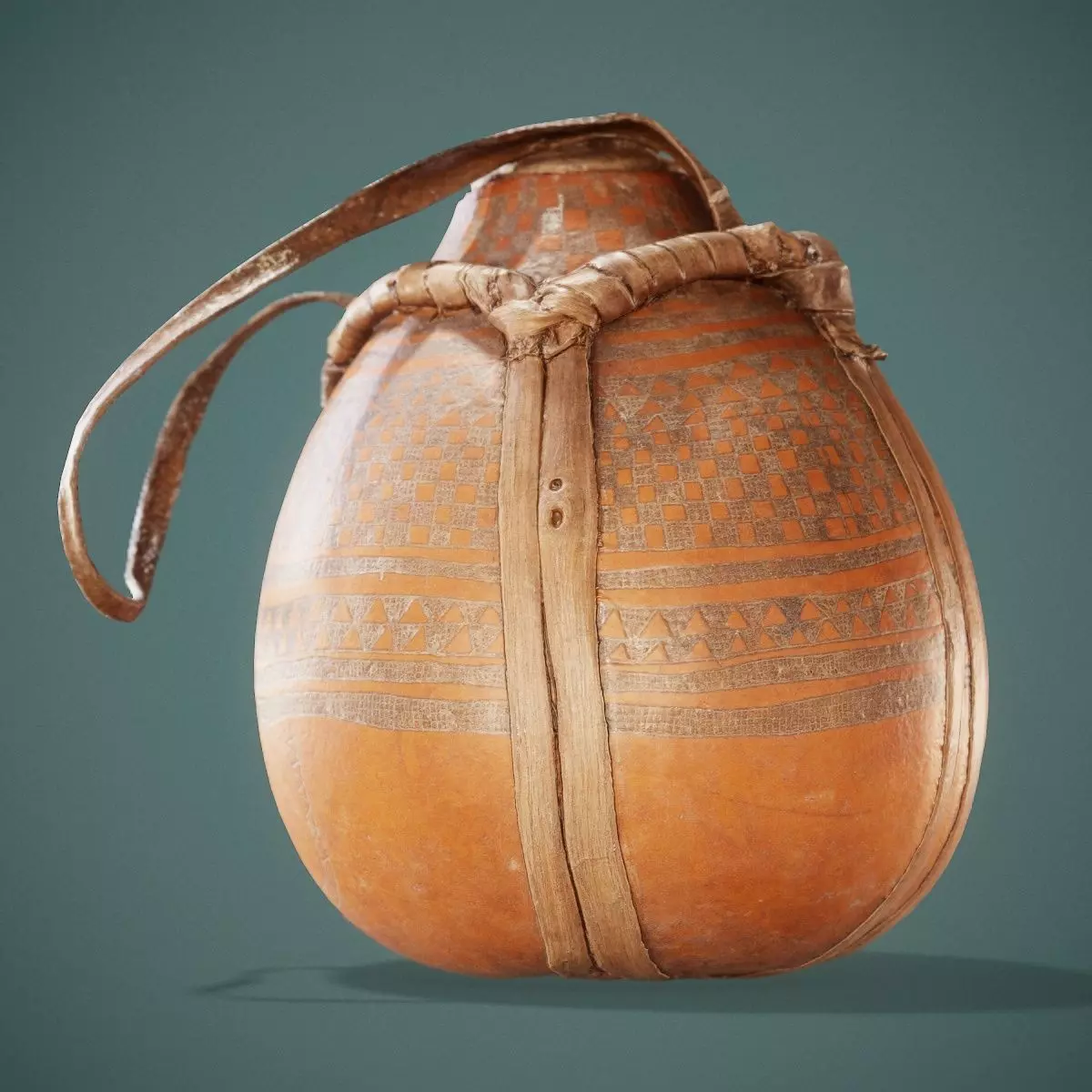 Broken Calebas Low-poly 3D model_0