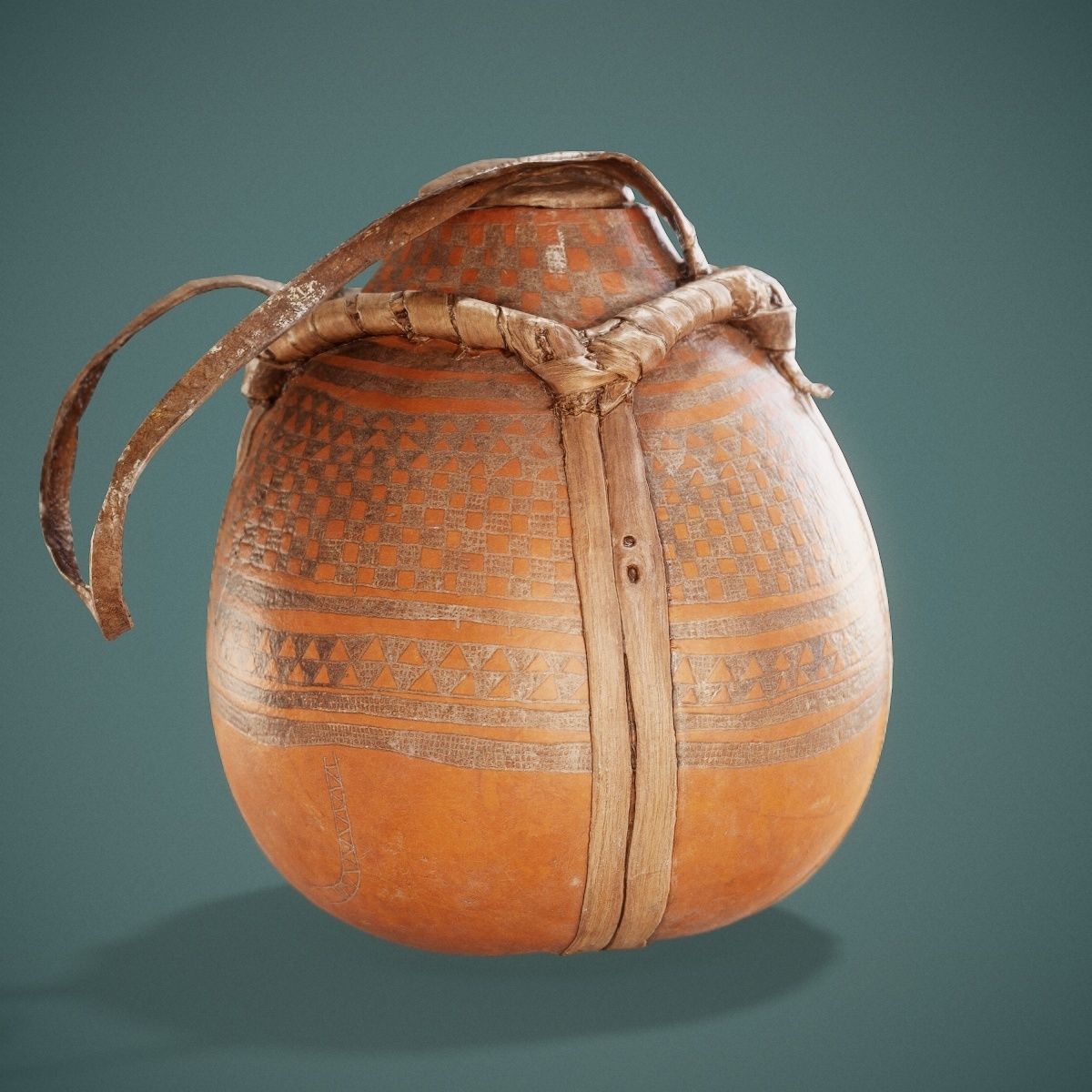 Broken Calebas Low-poly 3D model_18