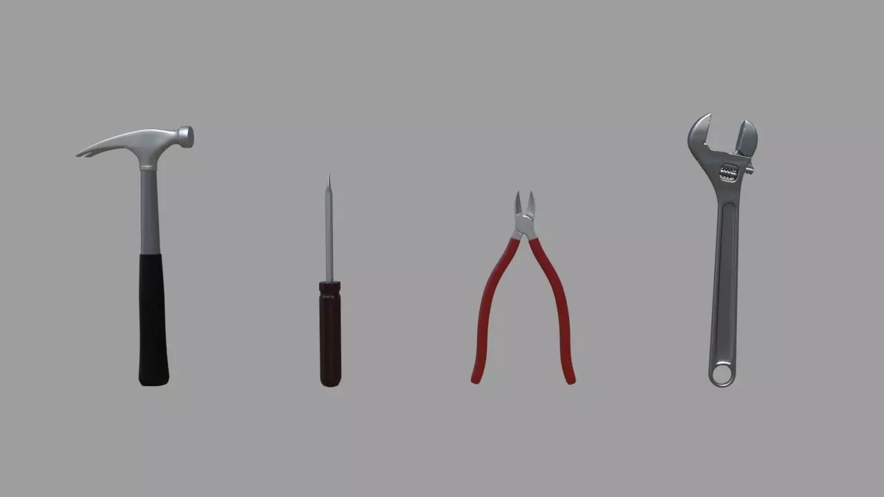 Tools different 3D model_0
