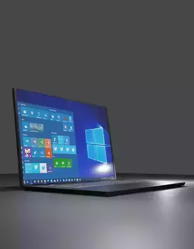 Laptop with windows
