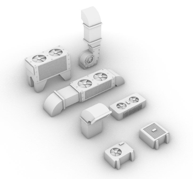 HVAC and Ventilation Pack 3D print model_4