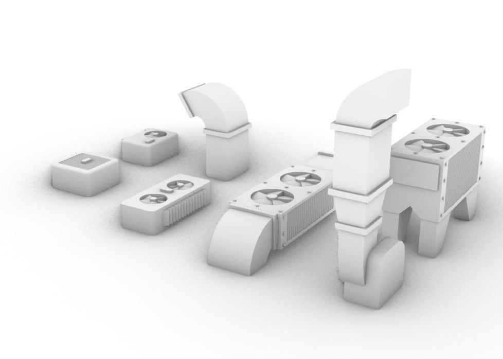 HVAC and Ventilation Pack 3D print model_8