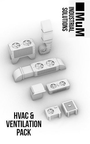 HVAC and Ventilation Pack 3D print model