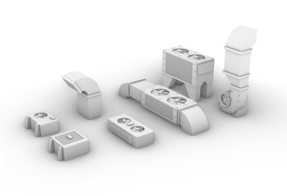 HVAC and Ventilation Pack 3D print model_7