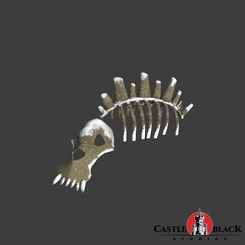 Animal Carcasses Bones Low-poly 3D model