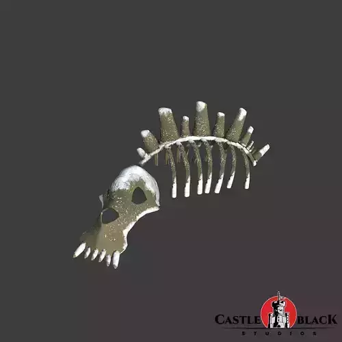 Animal Carcasses Bones Low-poly 3D model Animal Carcasses Bones Low-poly 3D model