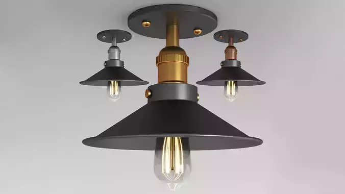 retro semi flush