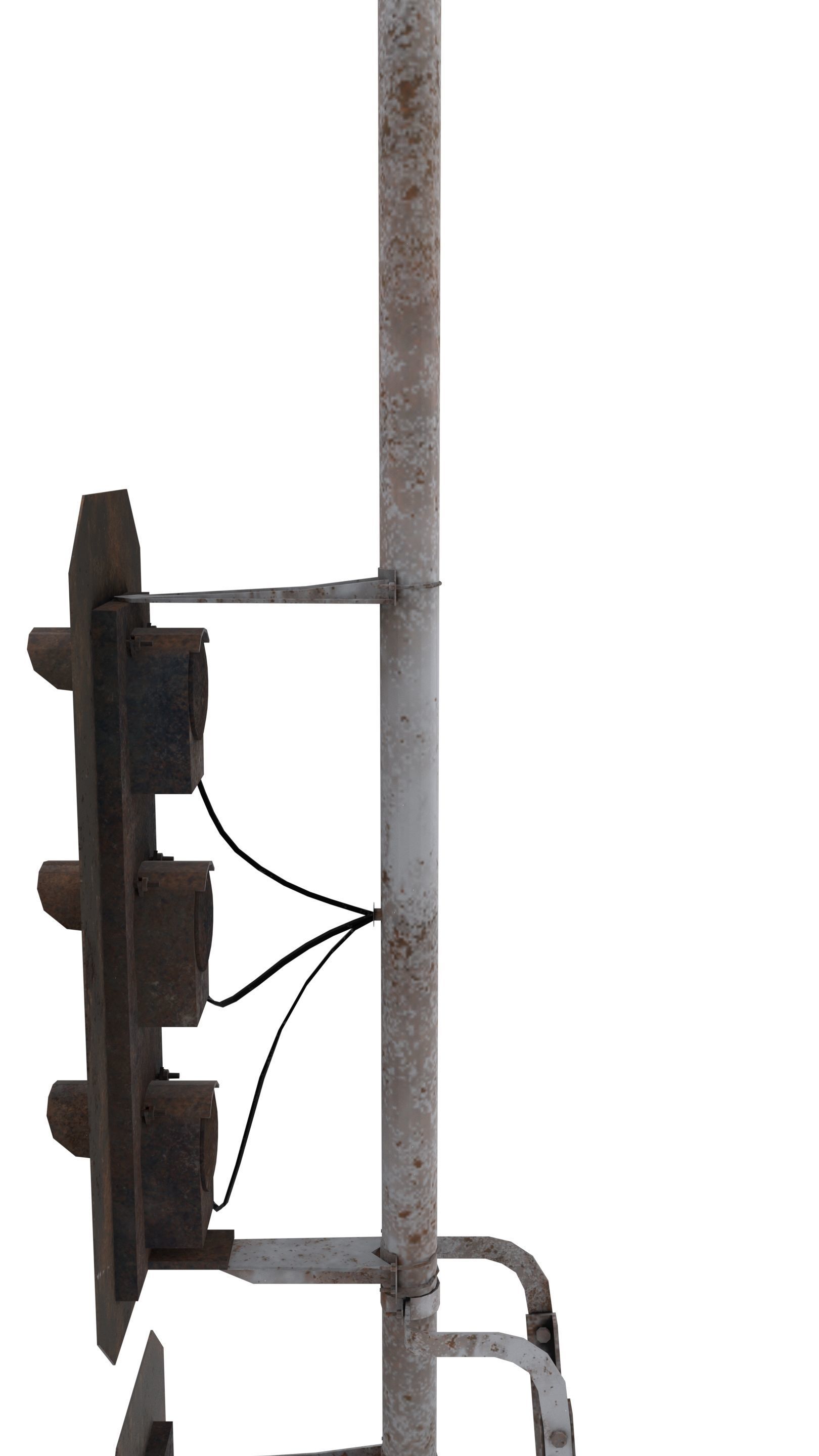 Train Traffic Light Pack 2 Low-poly 3D model_24