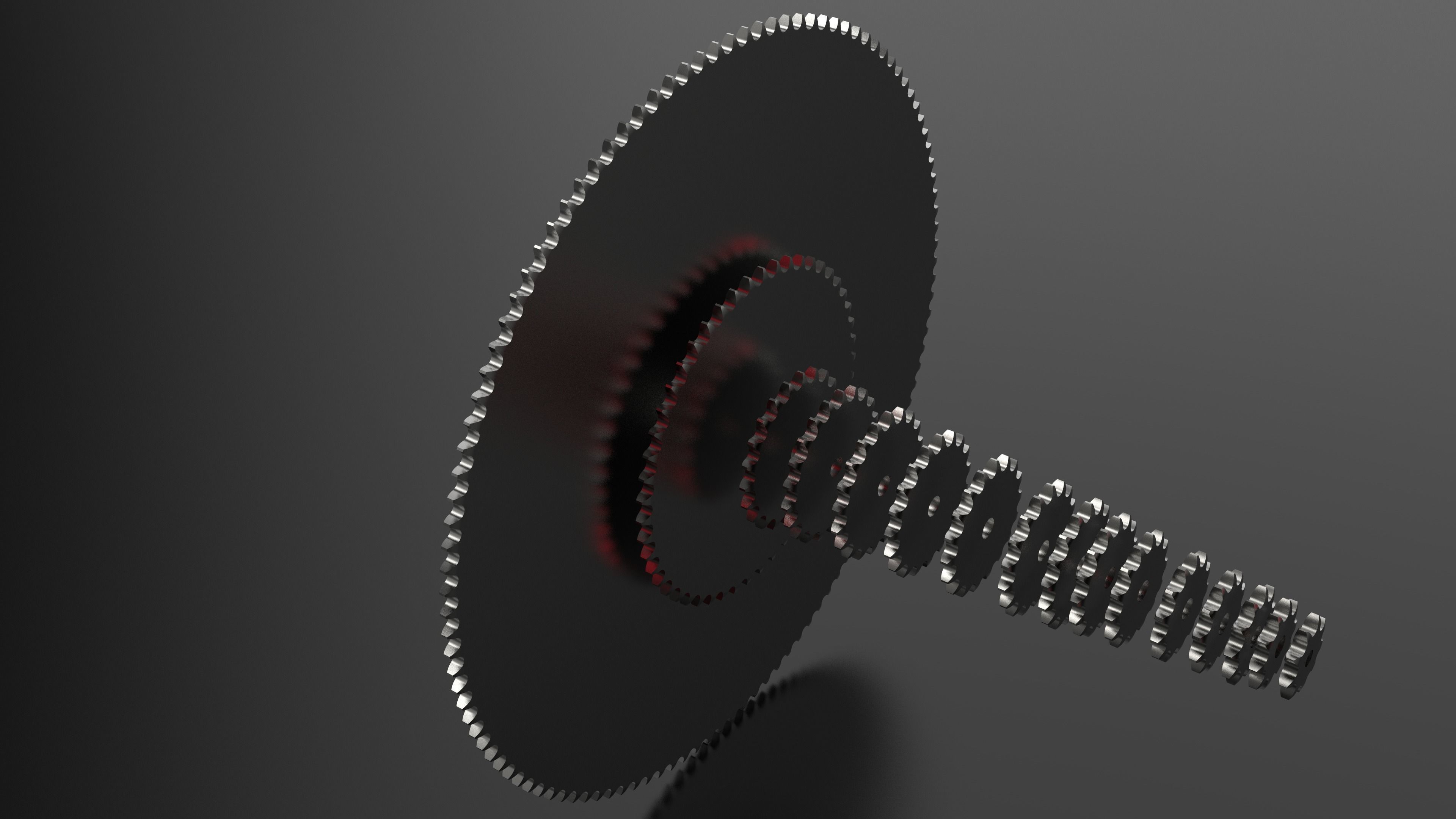 ANSI 40 ROLLER CHAIN SPROCKETS 3D model 3D printable CGTrader