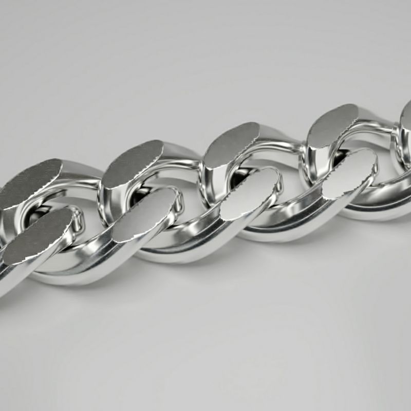 Cuban chain Style  3D print model_5