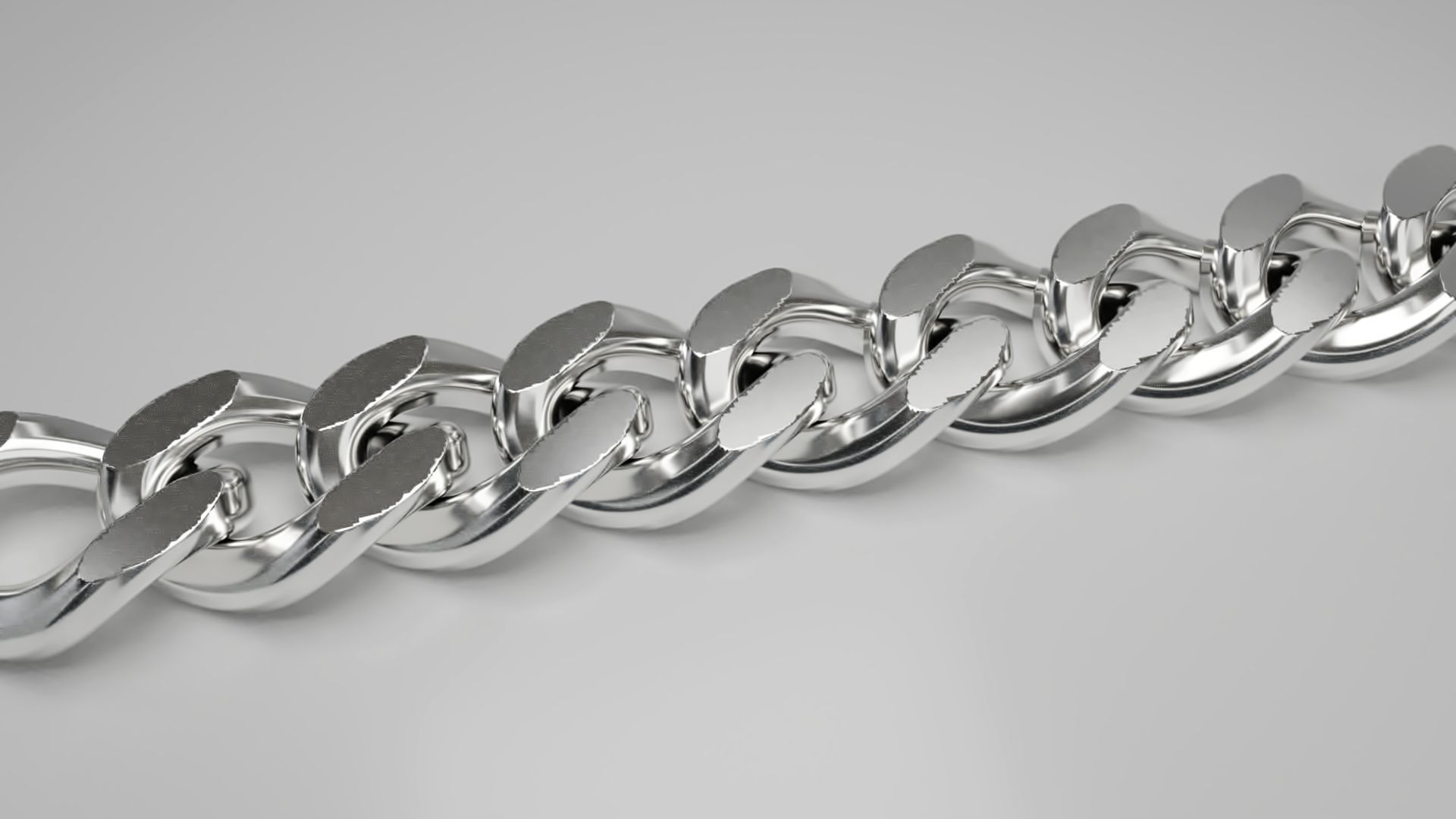 Cuban chain Style  3D print model_4
