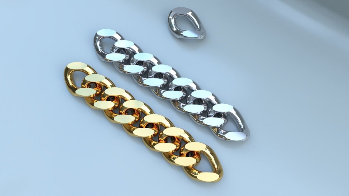Cuban chain Style  3D print model_6
