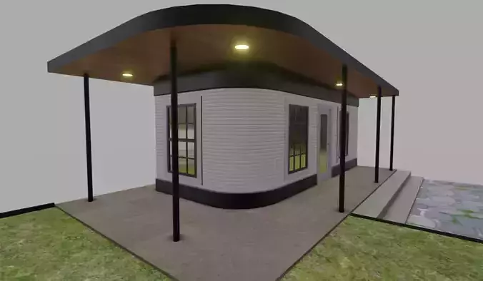 Small House Free low-poly 3D model