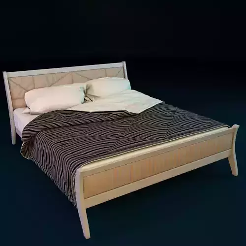 Bed in the style of