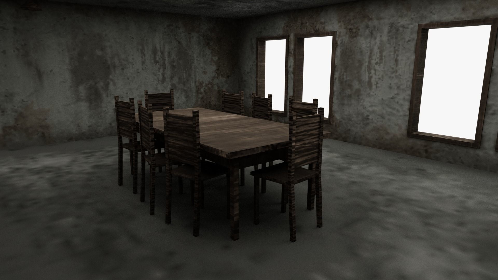 House 05 Low-poly 3D model_9