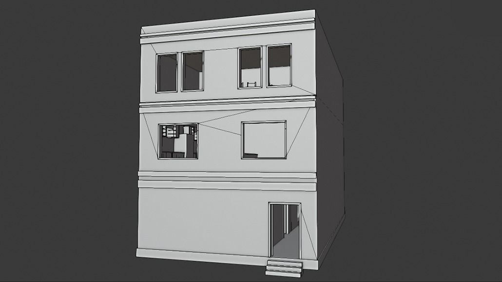 House 05 Low-poly 3D model_12