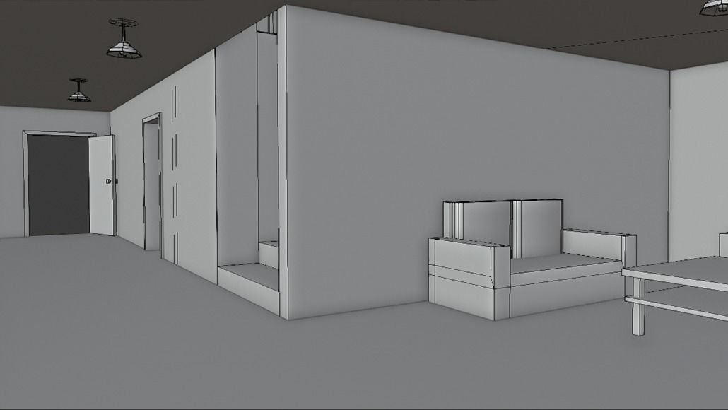 House 05 Low-poly 3D model_13