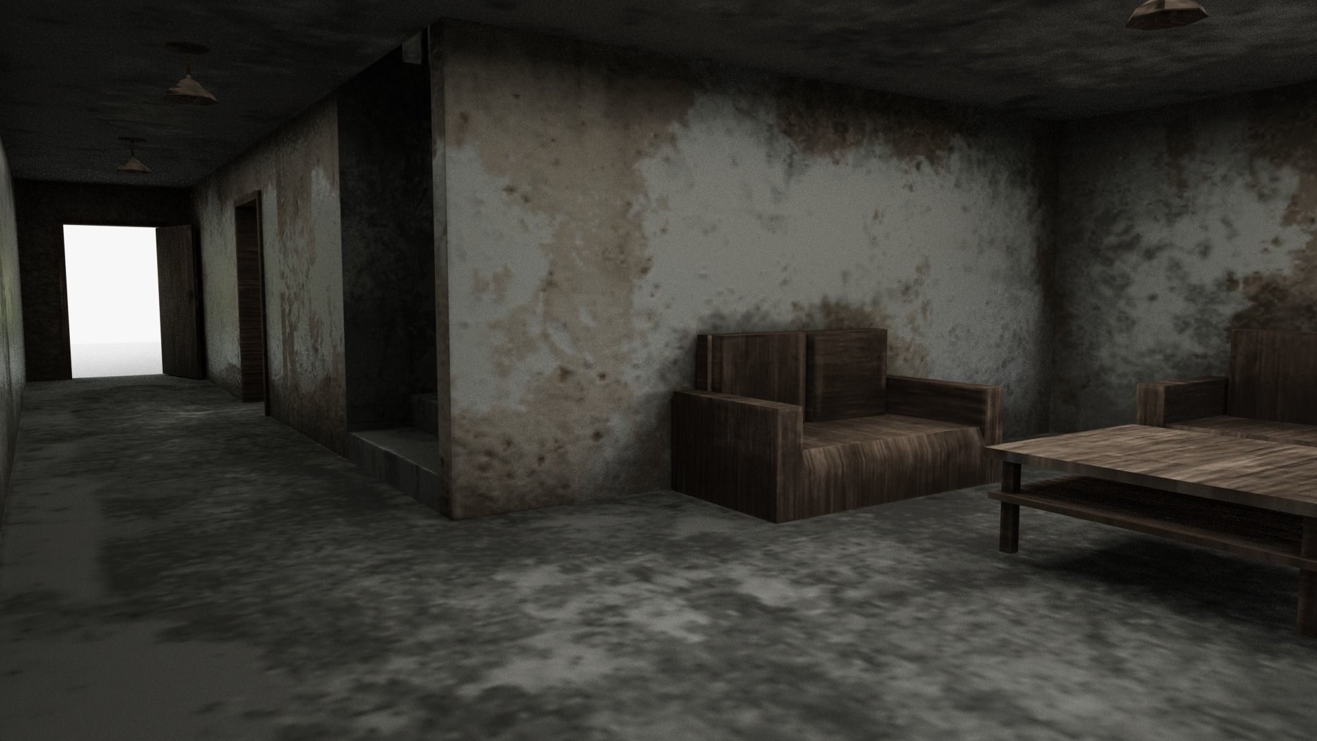 House 05 Low-poly 3D model_3