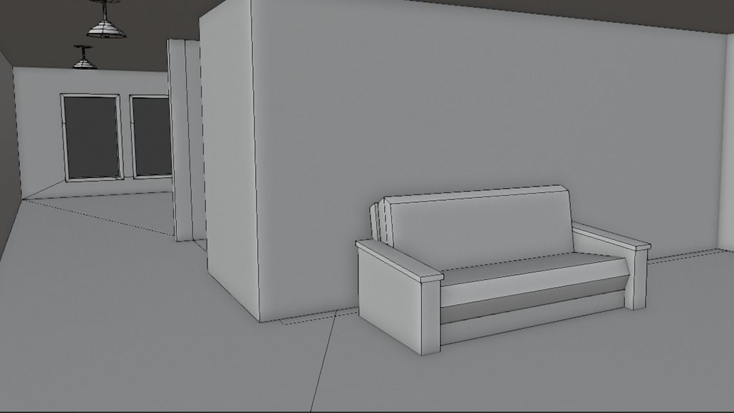 House 05 Low-poly 3D model_19