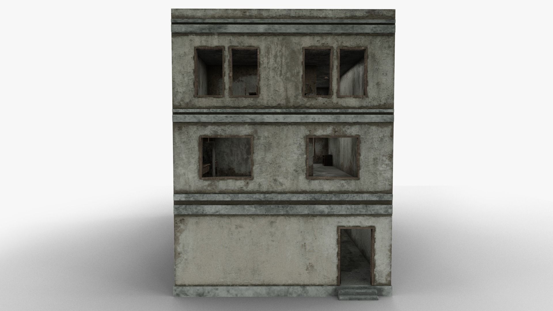 House 05 Low-poly 3D model_2