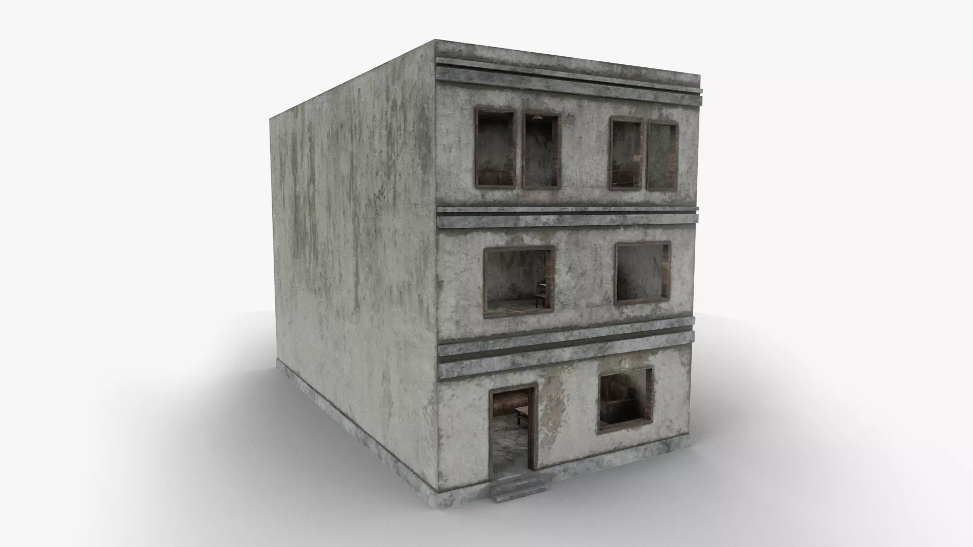 House 05 Low-poly 3D model_0