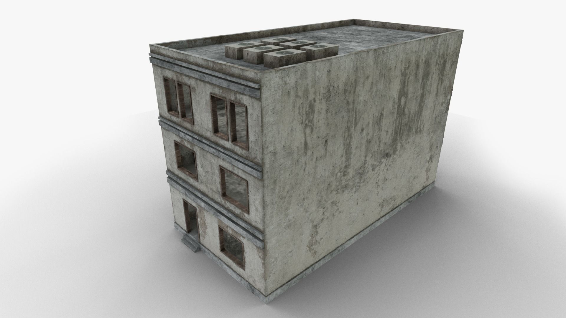 House 05 Low-poly 3D model_1